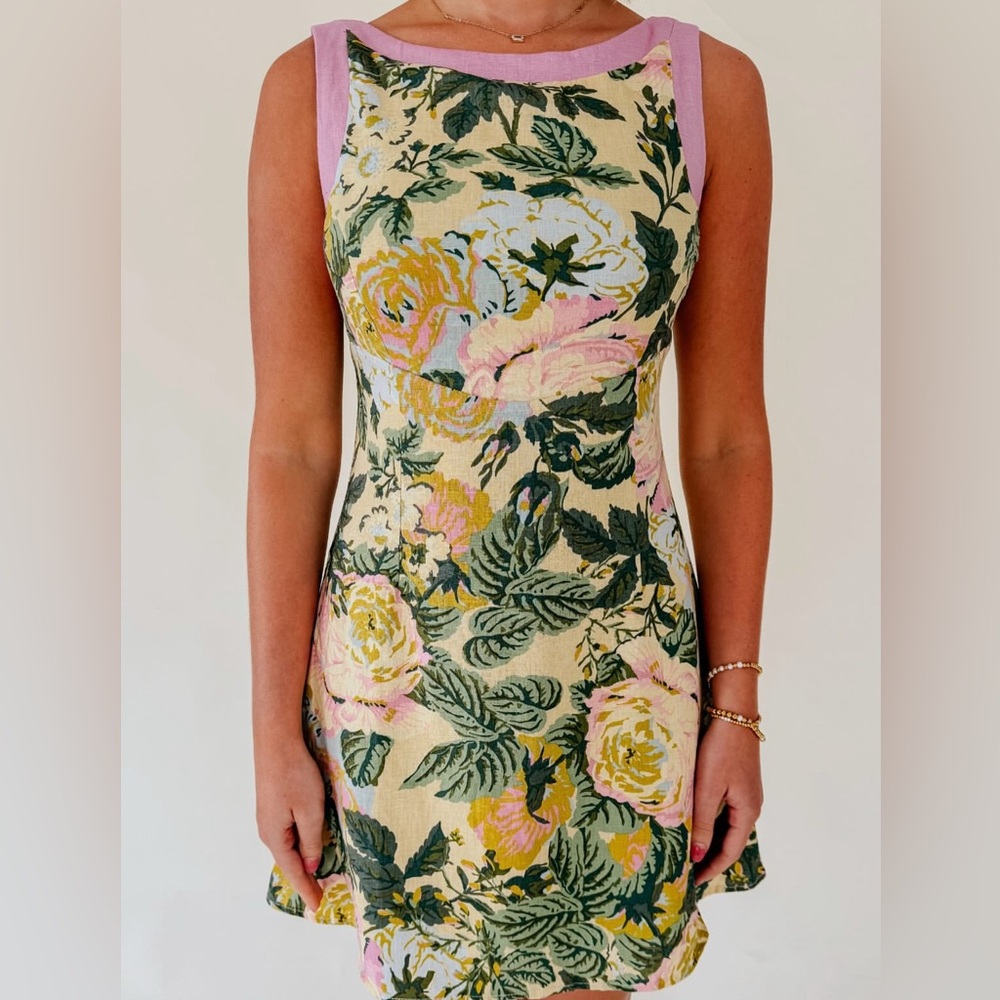 Olivaceous Multicolor Floral Dress
